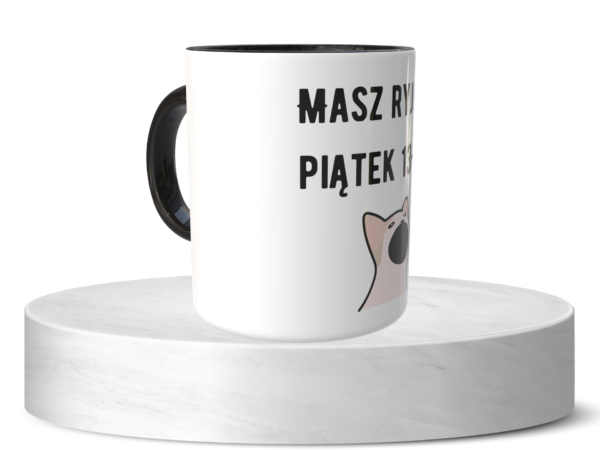 Śmieszny Kubek Niegrzeczne - Masz ryj na piątek 13-go